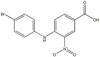 4-[(4-bromophenyl)amino]-3-nitrobenzoic acid 구조식 이미지