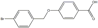 4-[(4-bromophenyl)methoxy]benzoic acid 구조식 이미지