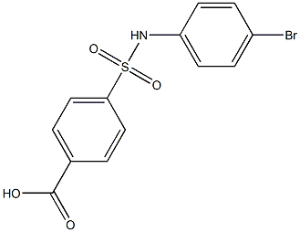 4-[(4-bromophenyl)sulfamoyl]benzoic acid Structure