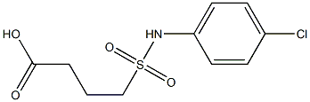 4-[(4-chlorophenyl)sulfamoyl]butanoic acid Structure