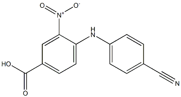 4-[(4-cyanophenyl)amino]-3-nitrobenzoic acid Structure