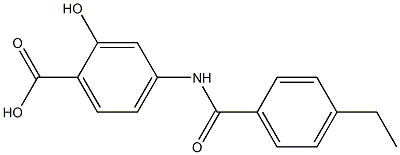 4-[(4-ethylbenzene)amido]-2-hydroxybenzoic acid Structure