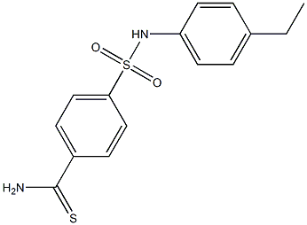 4-[(4-ethylphenyl)sulfamoyl]benzene-1-carbothioamide 구조식 이미지