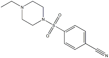4-[(4-ethylpiperazin-1-yl)sulfonyl]benzonitrile Structure