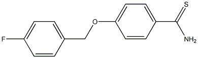 4-[(4-fluorophenyl)methoxy]benzene-1-carbothioamide 구조식 이미지