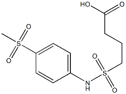 4-[(4-methanesulfonylphenyl)sulfamoyl]butanoic acid 구조식 이미지