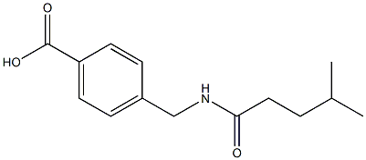 4-[(4-methylpentanamido)methyl]benzoic acid Structure