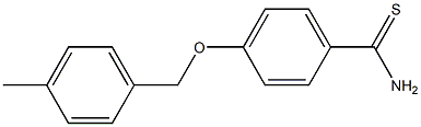 4-[(4-methylphenyl)methoxy]benzene-1-carbothioamide Structure