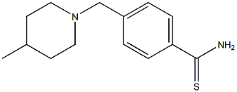 4-[(4-methylpiperidin-1-yl)methyl]benzenecarbothioamide 구조식 이미지