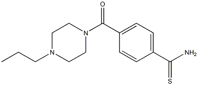 4-[(4-propylpiperazin-1-yl)carbonyl]benzenecarbothioamide 구조식 이미지