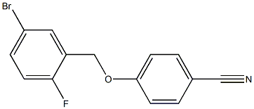 4-[(5-bromo-2-fluorophenyl)methoxy]benzonitrile Structure