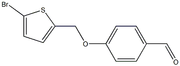 4-[(5-bromothien-2-yl)methoxy]benzaldehyde Structure