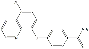 4-[(5-chloroquinolin-8-yl)oxy]benzene-1-carbothioamide 구조식 이미지