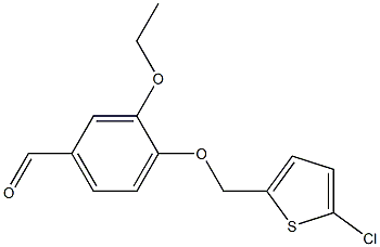 4-[(5-chlorothiophen-2-yl)methoxy]-3-ethoxybenzaldehyde Structure
