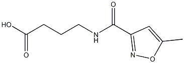 4-[(5-methyl-1,2-oxazol-3-yl)formamido]butanoic acid 구조식 이미지