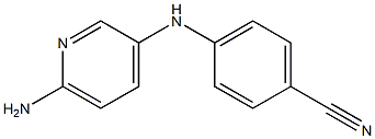 4-[(6-aminopyridin-3-yl)amino]benzonitrile 구조식 이미지