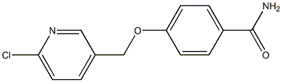 4-[(6-chloropyridin-3-yl)methoxy]benzamide 구조식 이미지