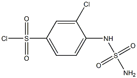 4-[(aminosulfonyl)amino]-3-chlorobenzenesulfonyl chloride 구조식 이미지