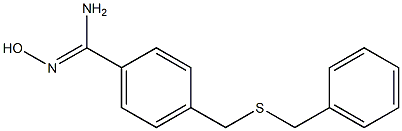 4-[(benzylsulfanyl)methyl]-N'-hydroxybenzene-1-carboximidamide 구조식 이미지