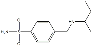 4-[(butan-2-ylamino)methyl]benzene-1-sulfonamide Structure