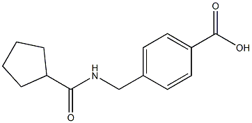 4-[(cyclopentylformamido)methyl]benzoic acid Structure