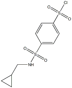 4-[(cyclopropylmethyl)sulfamoyl]benzene-1-sulfonyl chloride Structure