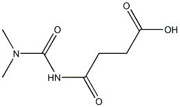 4-[(dimethylcarbamoyl)amino]-4-oxobutanoic acid Structure