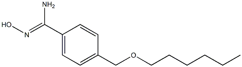 4-[(hexyloxy)methyl]-N'-hydroxybenzene-1-carboximidamide 구조식 이미지