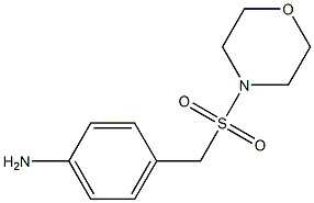 4-[(morpholine-4-sulfonyl)methyl]aniline Structure