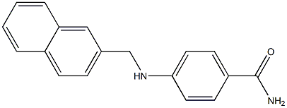 4-[(naphthalen-2-ylmethyl)amino]benzamide Structure