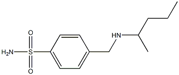 4-[(pentan-2-ylamino)methyl]benzene-1-sulfonamide 구조식 이미지