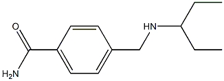 4-[(pentan-3-ylamino)methyl]benzamide Structure