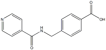 4-[(pyridin-4-ylformamido)methyl]benzoic acid Structure