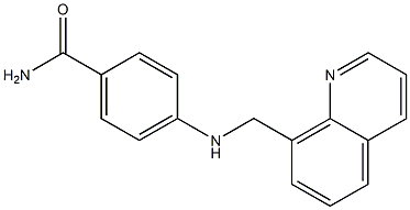 4-[(quinolin-8-ylmethyl)amino]benzamide 구조식 이미지