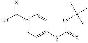 4-[(tert-butylcarbamoyl)amino]benzene-1-carbothioamide 구조식 이미지