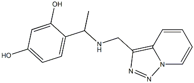 4-[1-({[1,2,4]triazolo[3,4-a]pyridin-3-ylmethyl}amino)ethyl]benzene-1,3-diol Structure