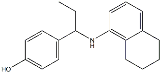 4-[1-(5,6,7,8-tetrahydronaphthalen-1-ylamino)propyl]phenol Structure