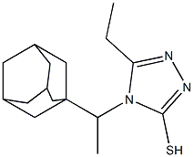 4-[1-(adamantan-1-yl)ethyl]-5-ethyl-4H-1,2,4-triazole-3-thiol Structure