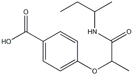 4-[1-(butan-2-ylcarbamoyl)ethoxy]benzoic acid Structure