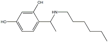 4-[1-(hexylamino)ethyl]benzene-1,3-diol Structure