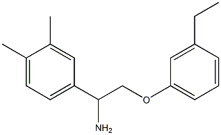 4-[1-amino-2-(3-ethylphenoxy)ethyl]-1,2-dimethylbenzene 구조식 이미지