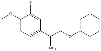 4-[1-amino-2-(cyclohexyloxy)ethyl]-2-fluoro-1-methoxybenzene Structure