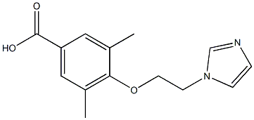 4-[2-(1H-imidazol-1-yl)ethoxy]-3,5-dimethylbenzoic acid Structure