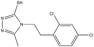 4-[2-(2,4-dichlorophenyl)ethyl]-5-methyl-4H-1,2,4-triazole-3-thiol Structure
