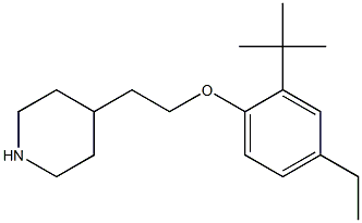 4-[2-(2-tert-butyl-4-ethylphenoxy)ethyl]piperidine 구조식 이미지