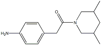 4-[2-(3,5-dimethylpiperidin-1-yl)-2-oxoethyl]aniline 구조식 이미지