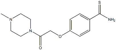 4-[2-(4-methylpiperazin-1-yl)-2-oxoethoxy]benzenecarbothioamide 구조식 이미지