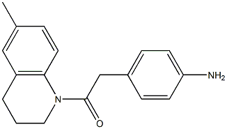4-[2-(6-methyl-3,4-dihydroquinolin-1(2H)-yl)-2-oxoethyl]aniline 구조식 이미지