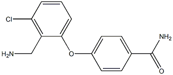 4-[2-(aminomethyl)-3-chlorophenoxy]benzamide 구조식 이미지