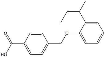 4-[2-(butan-2-yl)phenoxymethyl]benzoic acid 구조식 이미지